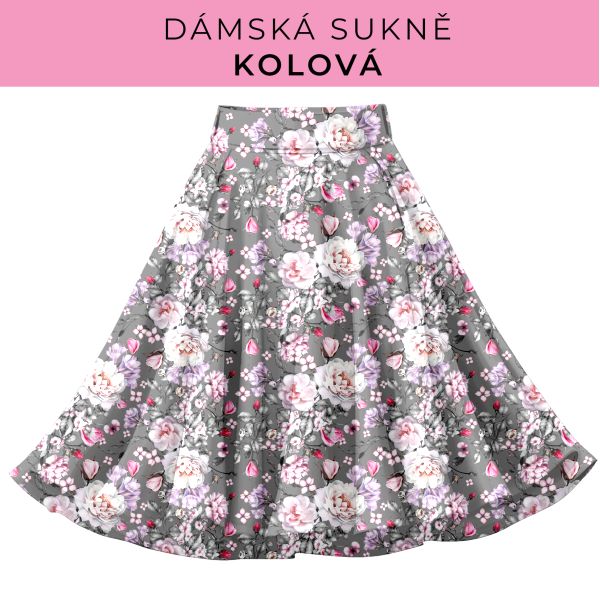DÁMSKÝ střih - Kolová sukně