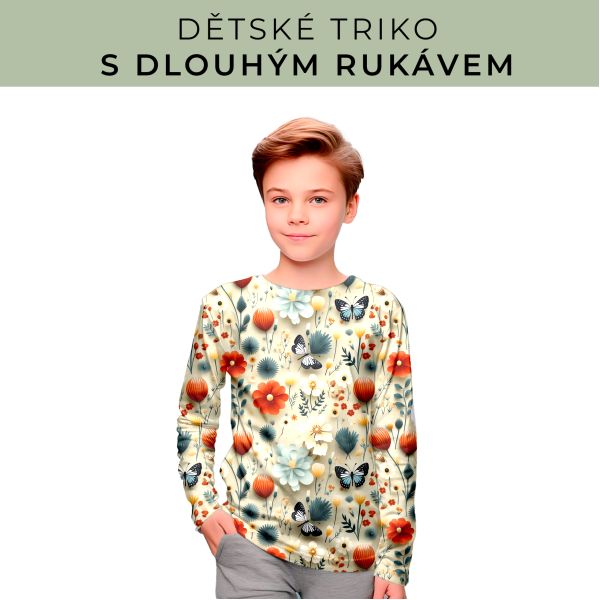 DĚTSKÝ střih - triko dlouhý rukáv
