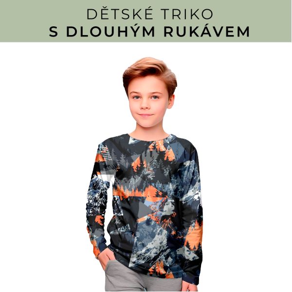 DĚTSKÝ střih - triko dlouhý rukáv