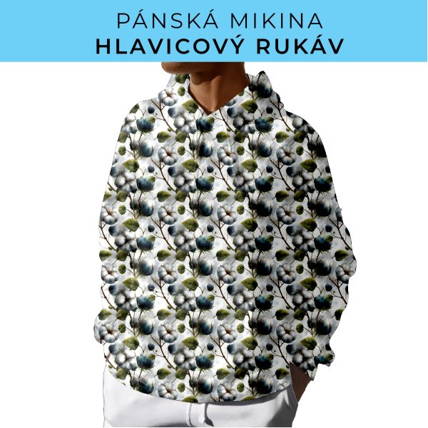 PÁNSKÝ střih - mikina s kapucí