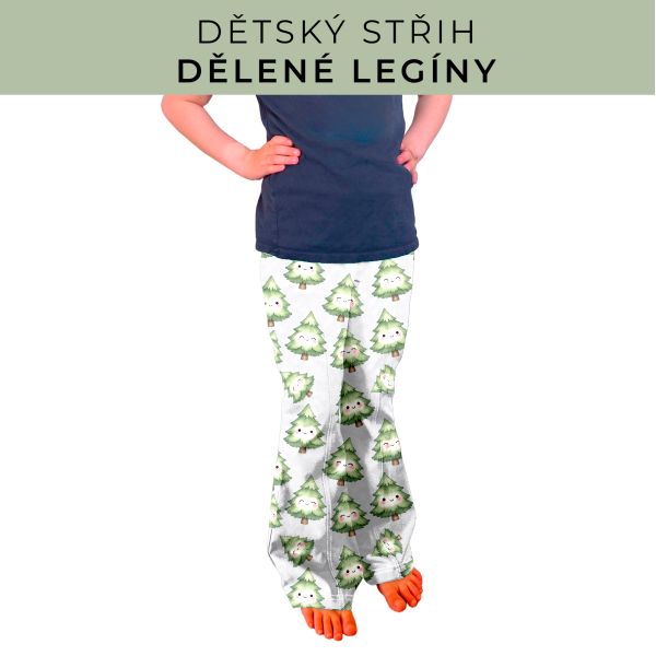 Dětský střih - Dělené legíny