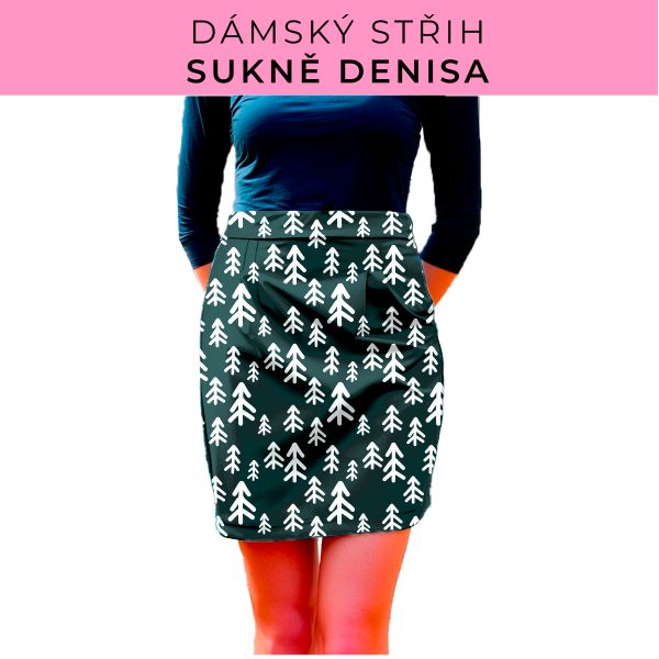 Dámský střih - Dámská sukně Denisa