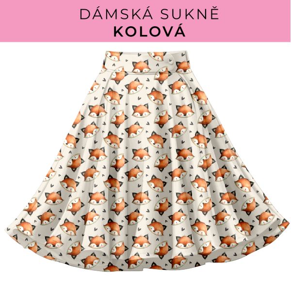 DÁMSKÝ střih - Kolová sukně
