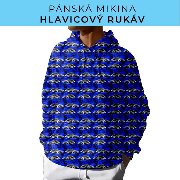 PÁNSKÝ střih - mikina s kapucí