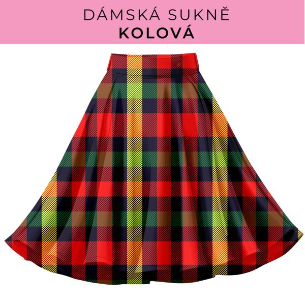 DÁMSKÝ střih - Kolová sukně