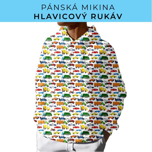 PÁNSKÝ střih - mikina s kapucí