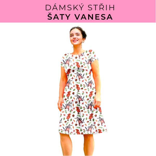 Dámský střih šaty Vanesa