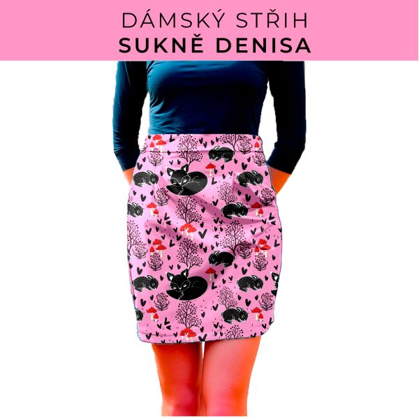 Dámský střih - Dámská sukně Denisa