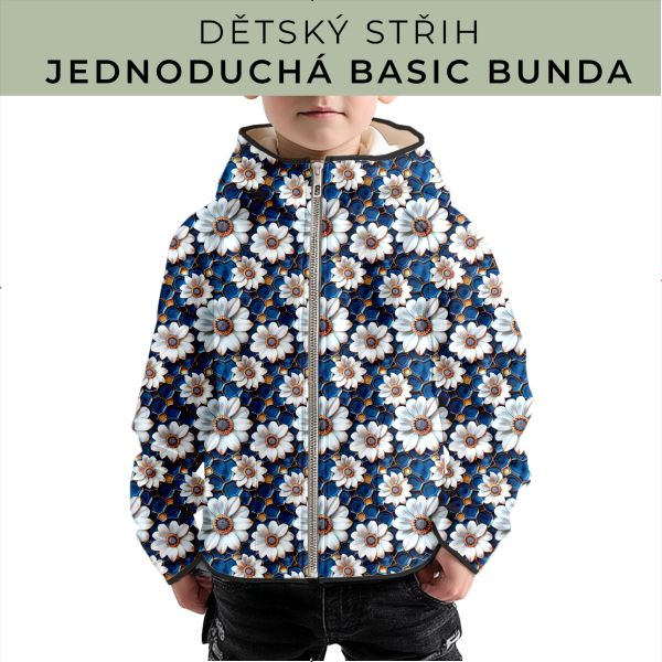 Dětský střih - jednoduchá dětská BASIC  bunda