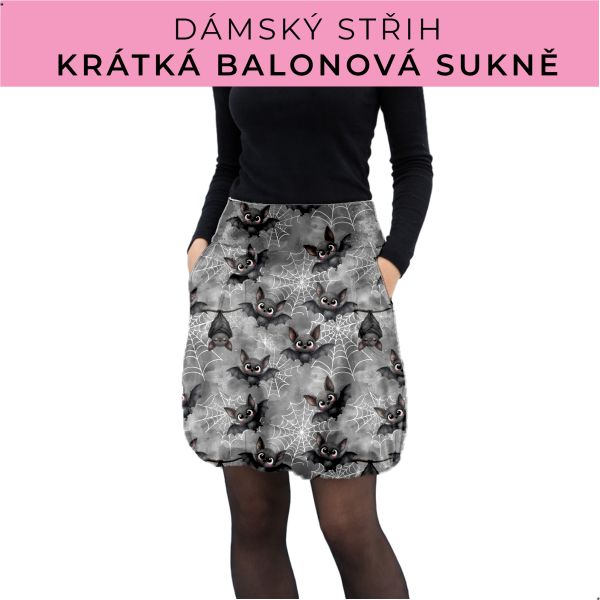 Dámský střih - balonová krátká sukně
