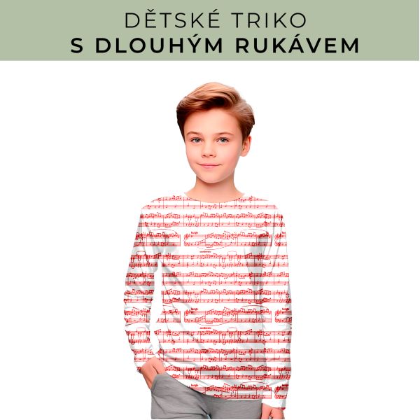DĚTSKÝ střih - triko dlouhý rukáv