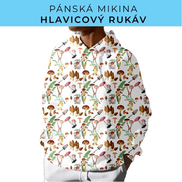 PÁNSKÝ střih - mikina s kapucí