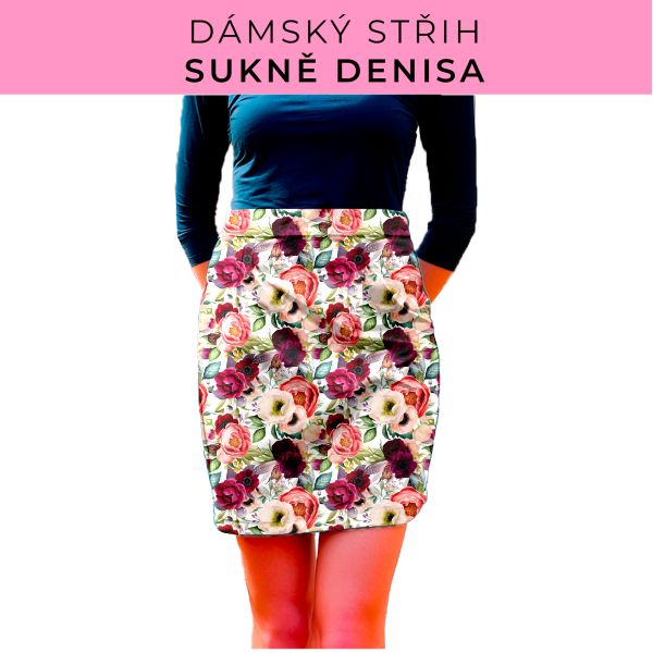 Dámský střih - Dámská sukně Denisa