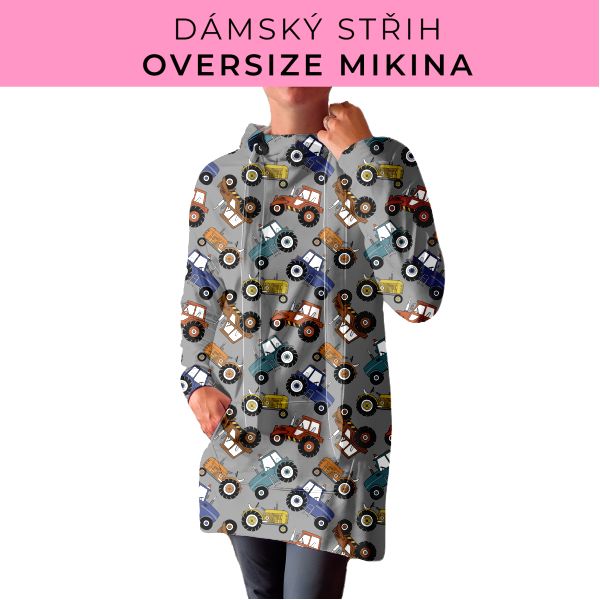 DÁMSKÝ střih - Oversize mikina