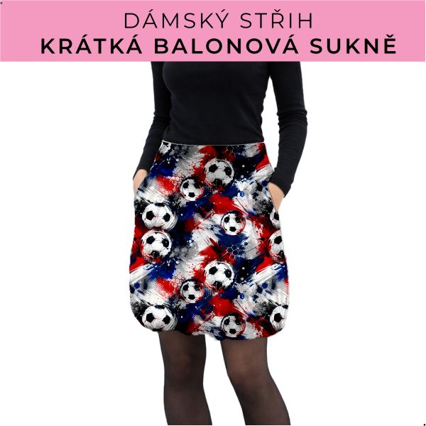 Dámský střih - balonová krátká sukně