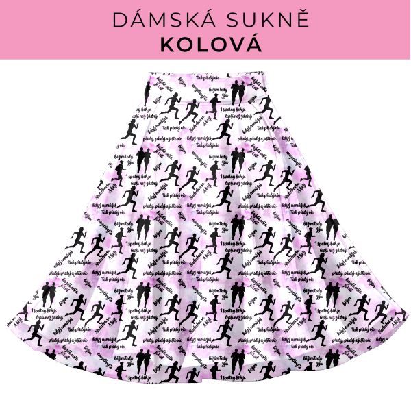 DÁMSKÝ střih - Kolová sukně