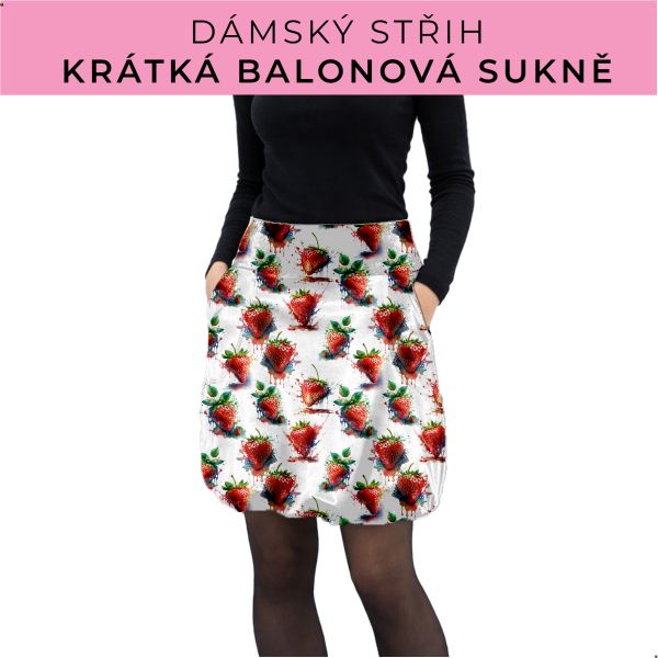 Dámský střih - balonová krátká sukně