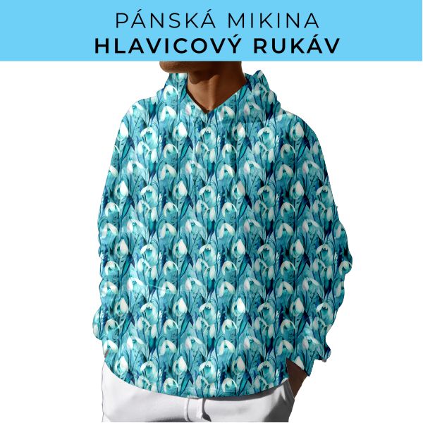 PÁNSKÝ střih - mikina s kapucí