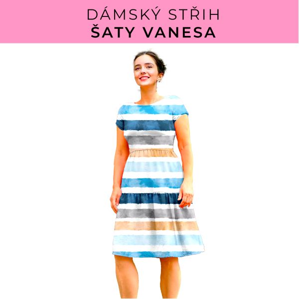 Dámský střih šaty Vanesa