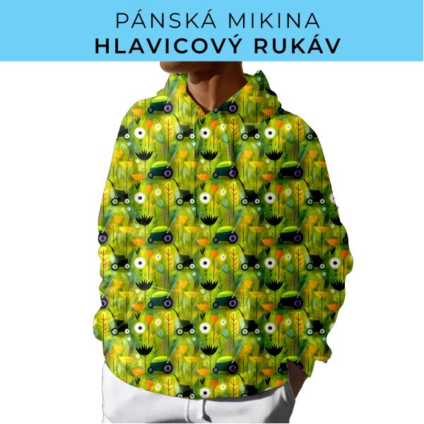 PÁNSKÝ střih - mikina s kapucí