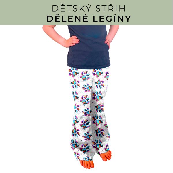 Dětský střih - Dělené legíny