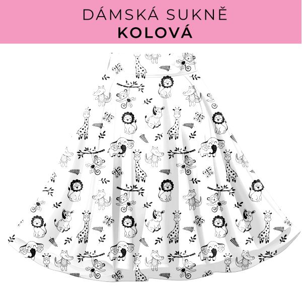 DÁMSKÝ střih - Kolová sukně