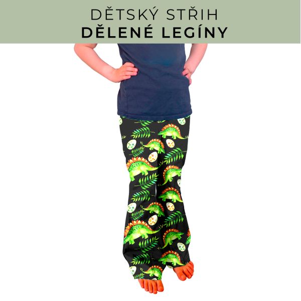 Dětský střih - Dělené legíny
