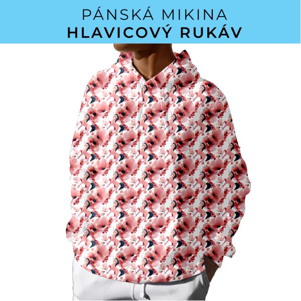 PÁNSKÝ střih - mikina s kapucí