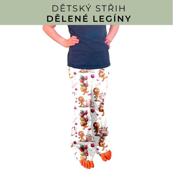 Dětský střih - Dělené legíny