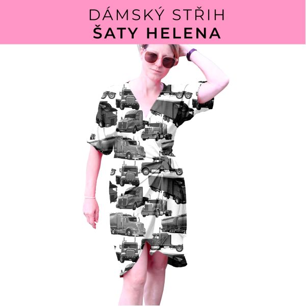 Dámský střih na šaty  Helena