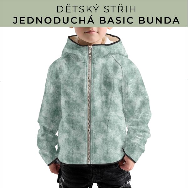 Dětský střih - jednoduchá dětská BASIC  bunda