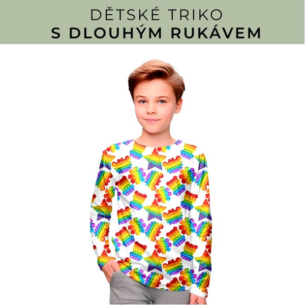 DĚTSKÝ střih - triko dlouhý rukáv