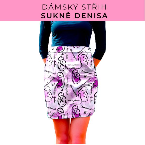 Dámský střih - Dámská sukně Denisa