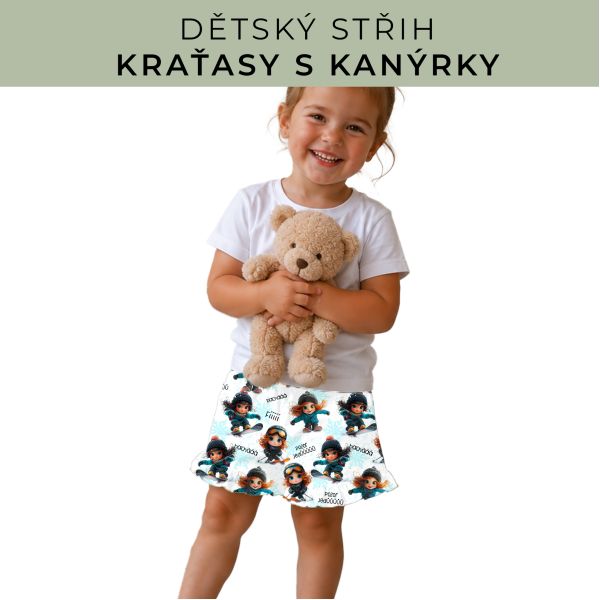 Dětský střih - Kraťásky s kanýrkem