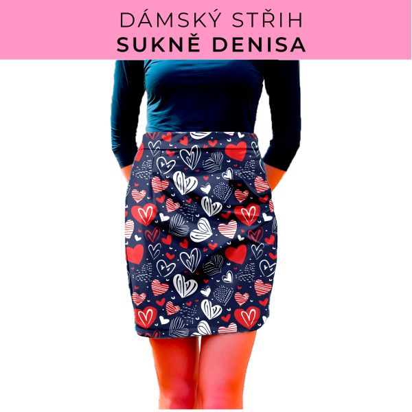 Dámský střih - Dámská sukně Denisa