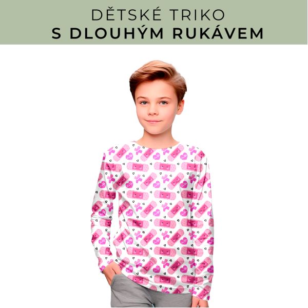 DĚTSKÝ střih - triko dlouhý rukáv