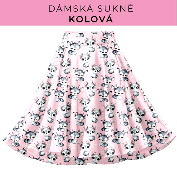 DÁMSKÝ střih - Kolová sukně