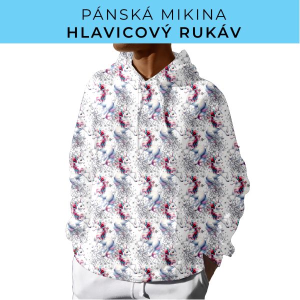 PÁNSKÝ střih - mikina s kapucí