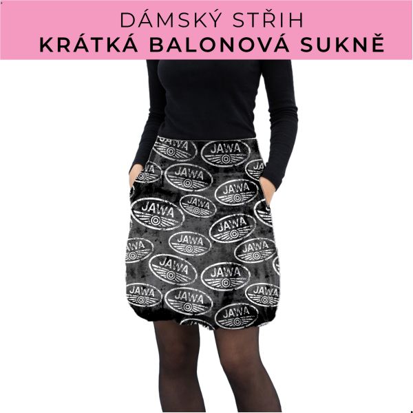 Dámský střih - balonová krátká sukně