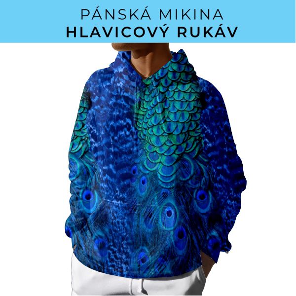 PÁNSKÝ střih - mikina s kapucí