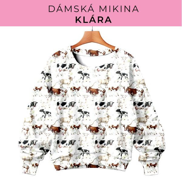DÁMSKÝ střih - mikina Klára