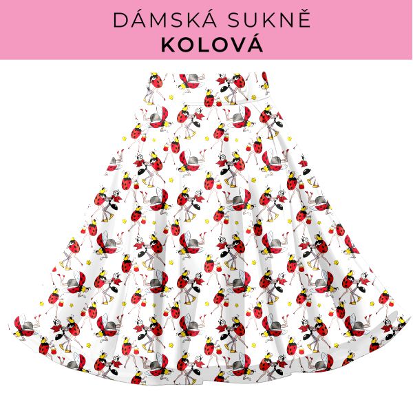 DÁMSKÝ střih - Kolová sukně
