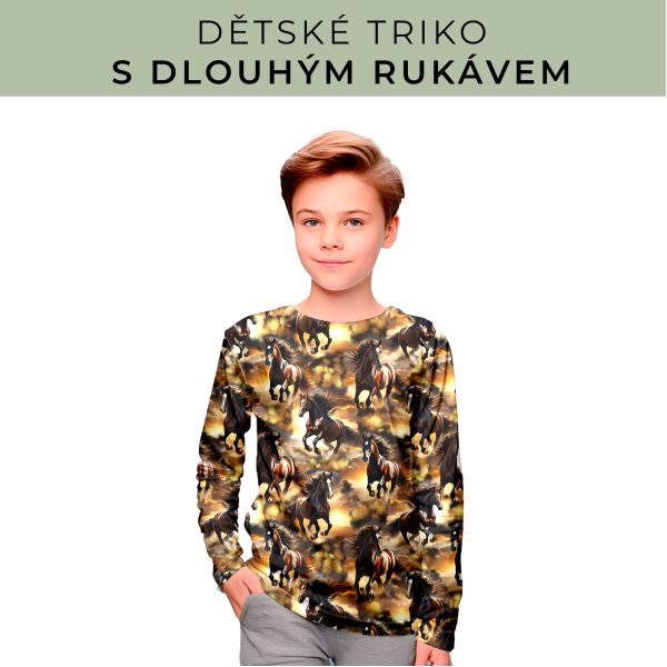 DĚTSKÝ střih - triko dlouhý rukáv