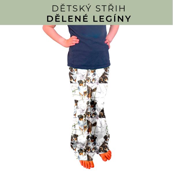 Dětský střih - Dělené legíny
