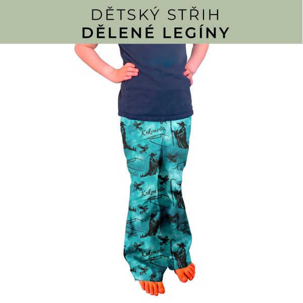 Dětský střih - Dělené legíny