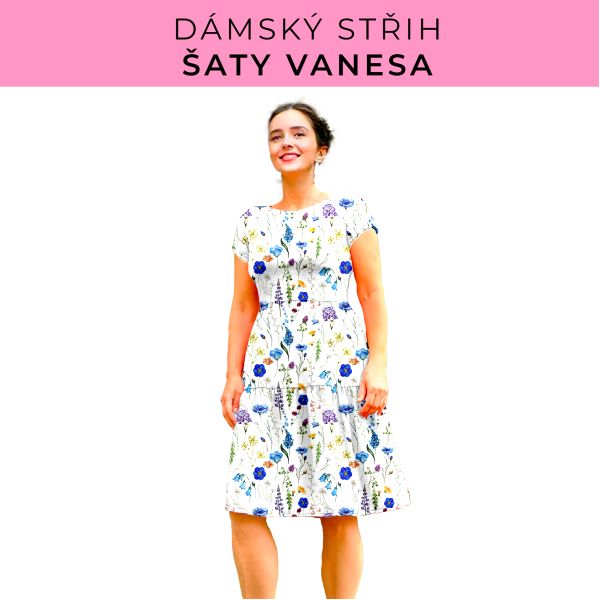 Dámský střih šaty Vanesa