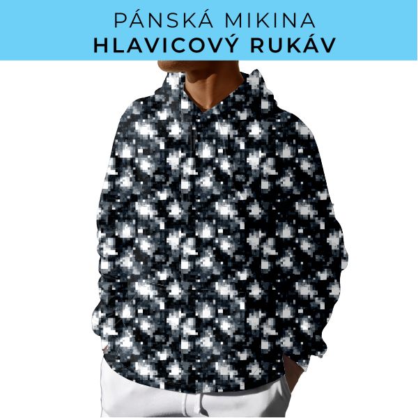 PÁNSKÝ střih - mikina s kapucí