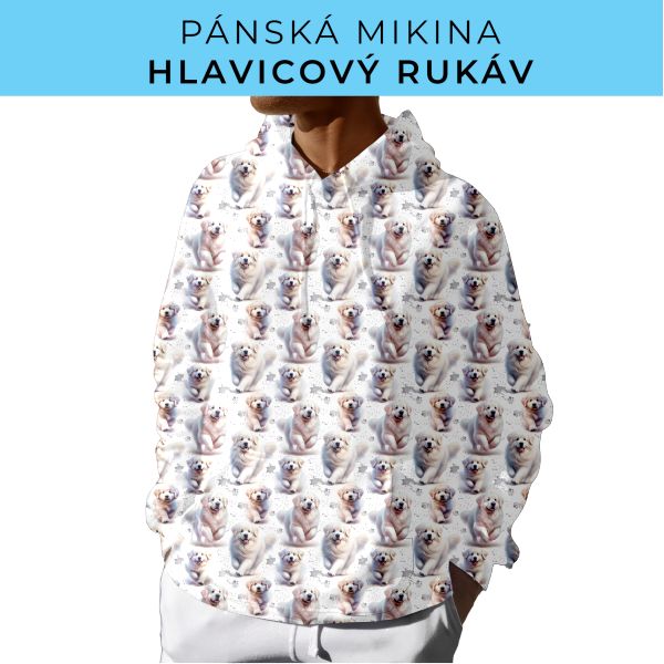 PÁNSKÝ střih - mikina s kapucí