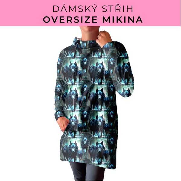 DÁMSKÝ střih - Oversize mikina