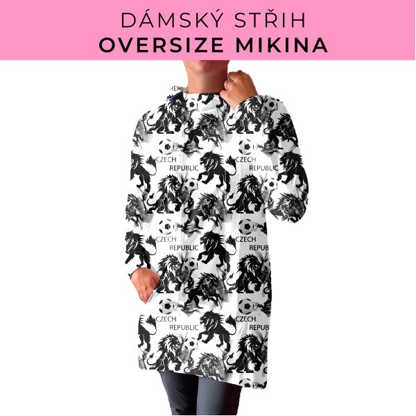 DÁMSKÝ střih - Oversize mikina
